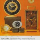 Pontifa Clock Company Pontifa SA Vintage 1977 Swiss Ad Suisse Advert Horlogerie