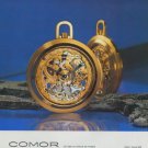 Comor Watch Company Switzerland Vintage 1977 Swiss Ad Suisse Advert Horlogerie