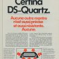Certina Watch Company Vintage 1977 Swiss Ad Suisse Advert Horlogerie Horology