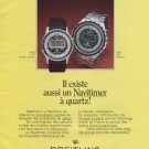 Breitling Watch Company Navitimer Vintage 1977 Swiss Ad Suisse Advert Horology