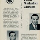 1955 Swedish Watchmakers Association Sweden 1955 Swiss Magazine Article SUF SUG Horology