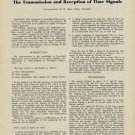 1953 The Transmission and Reception of Time Signals 1953 Swiss Magazine Article Horology 1953 The Transmission and Reception of Time Signals 1953 Swiss Magazine Article Horology