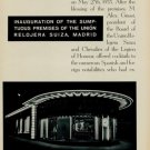 1953 Inauguration of the Union Relojera Suiza Madrid 1953 Swiss Magazine Article Horology