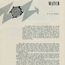 1957 The Origin of the Electric Watch Vintage 1957 Swiss Magazine Article Horlogerie Horology Suisse