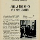 1953 World Time Clock and Planetarium 1953 Swiss Magazine Article Lothar M Loske Turler 1953 World Time Clock and Planetarium 1953 Swiss Magazine Article Lothar M Loske Turler