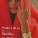 1972 Weber & Cie Watch Company Switzerland Vintage 1972 Swiss Ad Suisse Advert