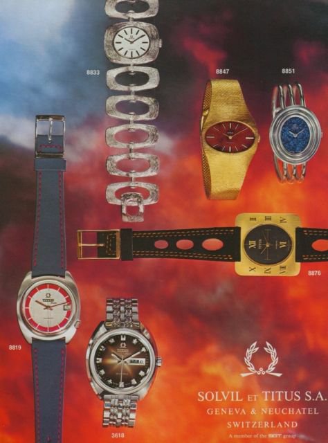 1972 Solvil & Titus Watch Company Switzerland Vintage 1972 Swiss Ad Suisse Advert Horlogerie