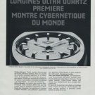 Longines Watch Company Cybernetique Vintage 1972 Swiss Ad Suisse Advert Horology