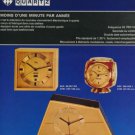 Arthur Imhof Clock Company Switzerland Vintage 1974 Swiss Ad Suisse Advert Horlogerie