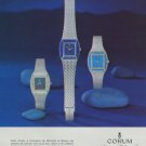 Corum Watch Company Switzerland Vintage 1972 Swiss Ad Suisse Advert Horlogerie