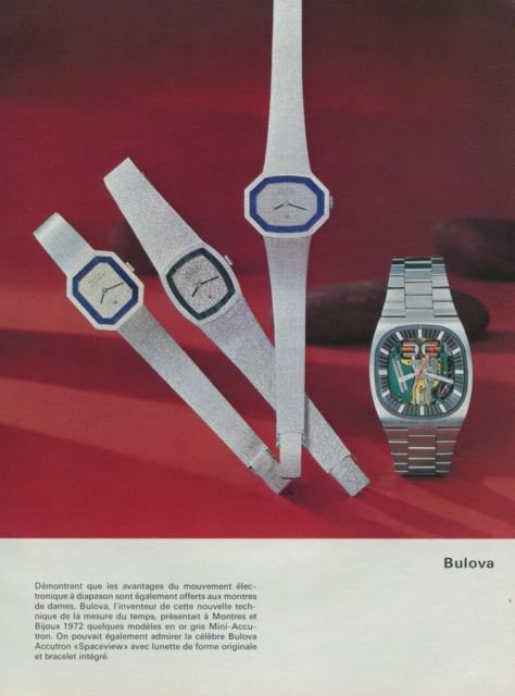 Bulova Watch Company Switzerland Vintage 1972 Swiss Ad Suisse Advert Horology