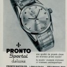 1966 Pronto Watch Company Switzerland Vintage 1966 Swiss Ad Suisse Advert Horology
