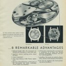 Aero Watch Company Vintage 1954 Swiss Ad Neuchatel Switzerland Suisse Advert