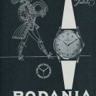 1956 Rodania Watch Company Switzerland Vintage 1956 Swiss Ad Suisse Advert Jubile