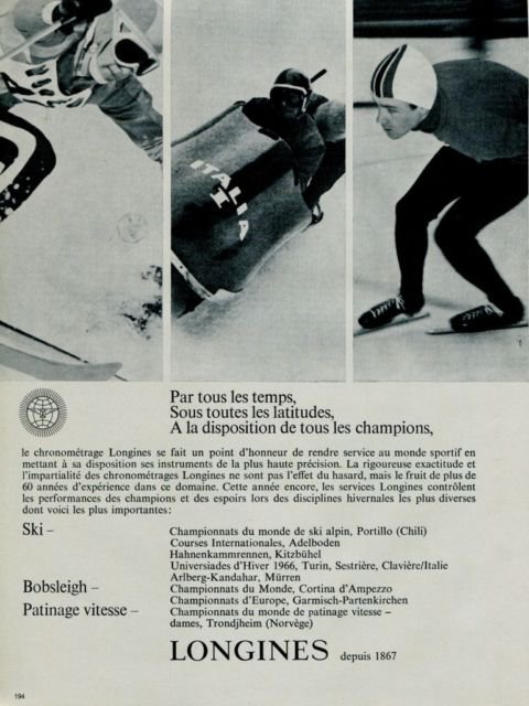 Longines Watch Company Switzerland 1966 Swiss Ad Suisse Advert Horlogerie
