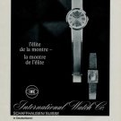 1966 International Watch Company IWC Switzerland Vintage 1966 Swiss Ad Suisse Advert Horology