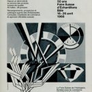 1966 Swiss Watch Fair 50th Anniversary Swiss Ad Suisse Advert  50 Ans Foire