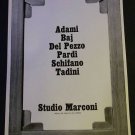 1968 Studio Marconi Milano Italy Vintage 1968 Art Ad Advertisement Adami Baj Del Pezzo Pardi +