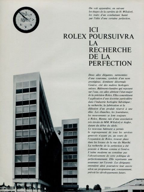 1966 Rolex Watch Company ICI Rolex Poursuivra Vintage 1966 Swiss Magazine Article