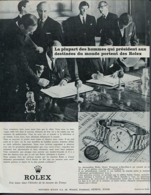 1966 Rolex Watch Company Vintage 1966 Swiss Ad Suisse Advert Hans Wilsdorf Rolex S.A.