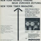 1960 Movado Watch Company Switzerland Vintage 1960 Swiss Ad Suisse Advert Horlogerie Horology