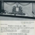 1960 Ulysse Nardin Watch Company Switzerland Vintage 1960 Swiss Ad Suisse Advert Horlogerie
