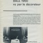 Bale 1960 Vu Par Le Decorateur Vintage Swiss Watch Fair Swiss Magazine Article Clipping Photos