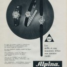 Alpina Watch Company Bienne Switzerland 1960 Swiss Ad Suisse Horlogerie Advert