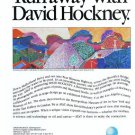 David Hockney 1988 Art Exhibition Ad AT&T Mulholland Drive David Hockney 1988 Art Exhibition Ad AT&T Mulholland Drive