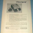 1954 Vibrograf Watch Machine Company Switzerland 1954 Swiss Ad Suisse Advert
