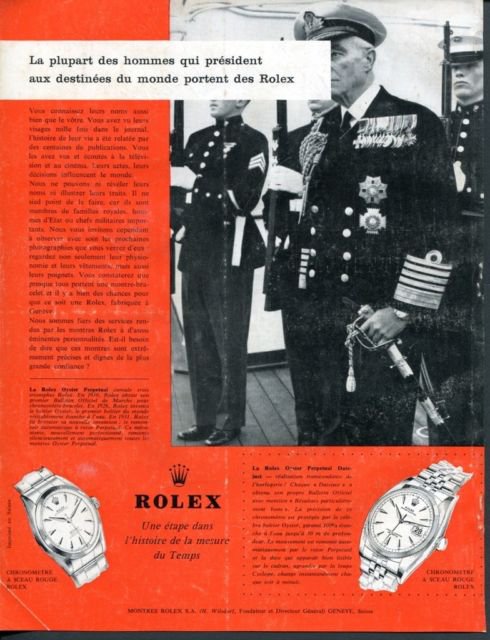 1960 Rolex Watch Company Vintage 1960 Swiss Ad Suisse Advert Horlogerie Horology