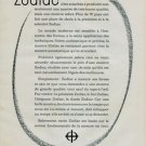 1960 Zodiac Watch Company Switzerland Vintage 1960 Swiss Ad Suisse Advert Horology Horlogerie