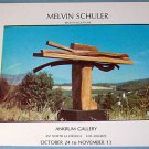 1976 Sculptor Melvin Schuler Vintage 1976 Art Exhibition Ad Advert Advertisement