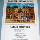 1976 Michel Delacroix Au Petit Mousse Vintage 1976 Art Ad Advertisement