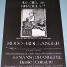 1976 Graciela Rodo-Boulanger Ram Vintage 1976 Art Ad Advertisement