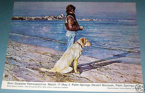 1976 Shirl Goedike Retrospective Vintage 1976 Art Exhibit Ad Advertisement