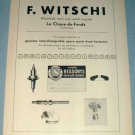 1954 F Witschi Watch Parts Company Switzerland Vintage 1954 Swiss Ad Suisse Advert Horology