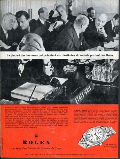 Rolex Watch Company Geneva Switzerland 1960 Swiss Ad Suisse Advert Horlogerie Horology
