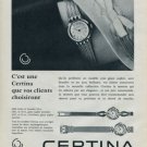 Certina Watch Company Vintage 1960 Swiss Ad Suisse Advert Horlogerie Horology