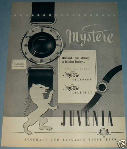 1954 Juvenia Watch Company Switzerland Vintage 1954 Swiss ...