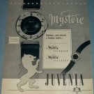 1954 Juvenia Watch Company Switzerland Vintage 1954 Swiss Ad Suisse Advert Horlogerie