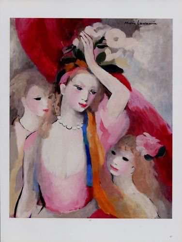Marie Laurencin Trois Jeunes Filles Art Ad Advertisement