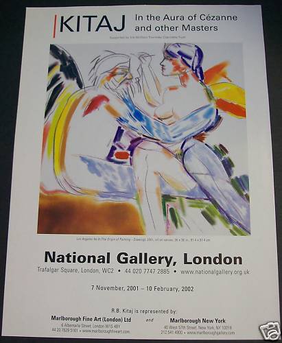 Kitaj In the Aura of Cezanne 2001-02 Art Exhibition Ad Advert National Gallery, London