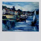 Maurice de Vlaminck Bord de Riviere 14 Juillet Art Ad Advertisement