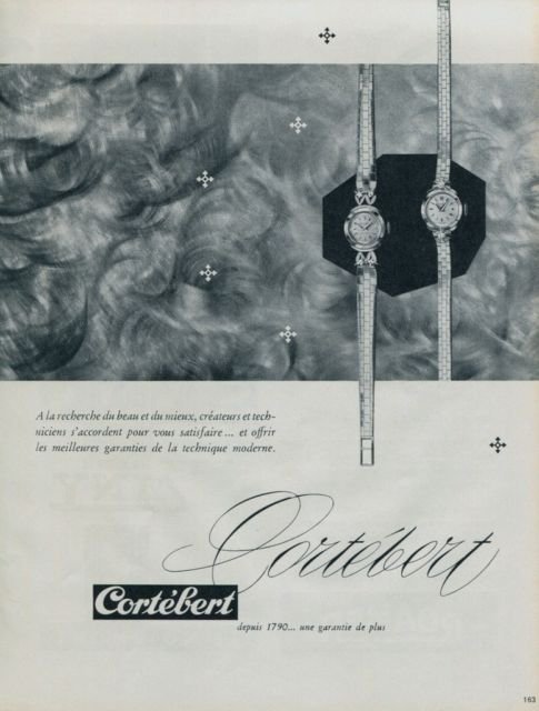 Cortebert Watch Company Switzerland 1960 Swiss Ad Suisse Horlogerie Advert