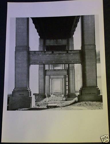 1968 Dwan Gallery NY Vintage 1968 Art Ad Flavin Lewitt Snelson Advertisement