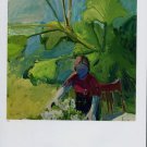 Paul Wonner Woman with Flowers Art Ad Advertisement