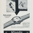 1956 Nivada Watch Company Switzerland Vintage 1956 Swiss Ad Suisse Advert