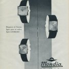 1960 Mondia Watch Company La Chaux-de-Fonds Switzerland Vintage 1960 Swiss Ad Suisse Advert
