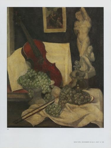 Angel Zarraga Still Life with a Violin Art Ad